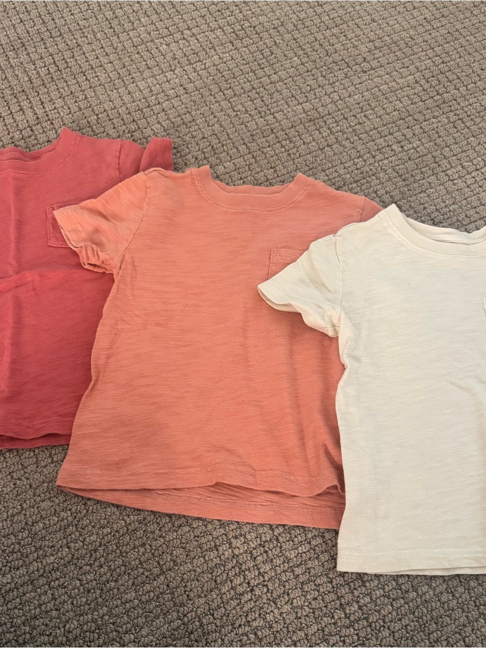 Janie and Jack Slub Pocket Tee’s Size 4